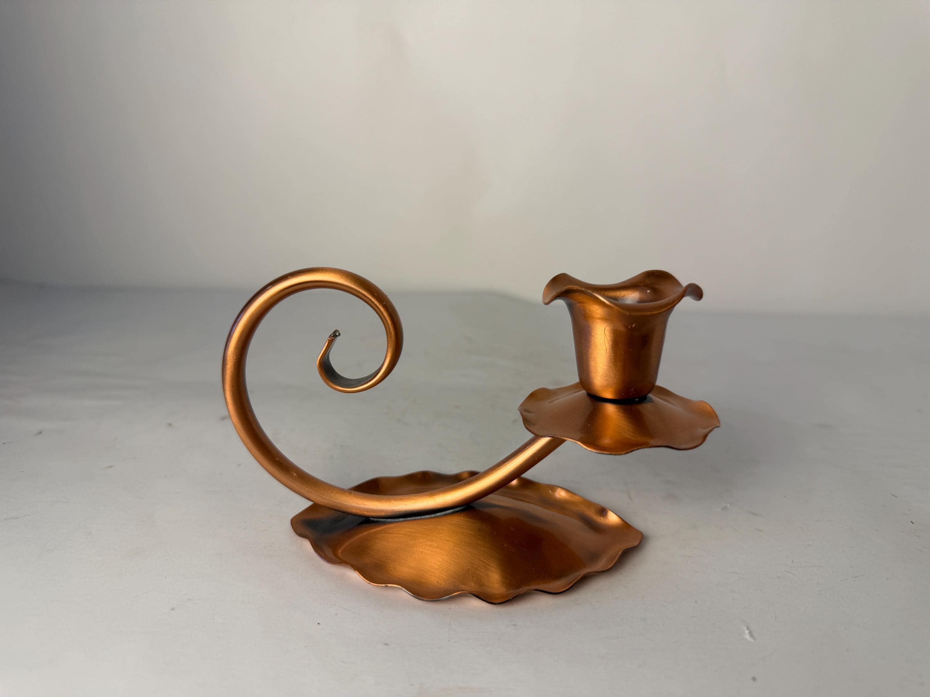 Gregorian Copper Candlestick - Etsy