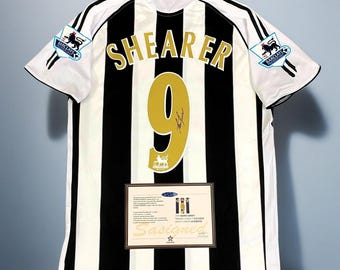 Newcastle United 2005-06 Maillot imprimé imprimé signé Alan Shearer