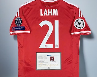 Maillot trikot imprimé signé Lahm Bayern 2013-14