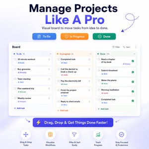 Offline To Do List, Task Manager Daily Weekly Planner App, Priority Recurring Subtask Monthly Calendar, Checklist Progress Tracker HTML File