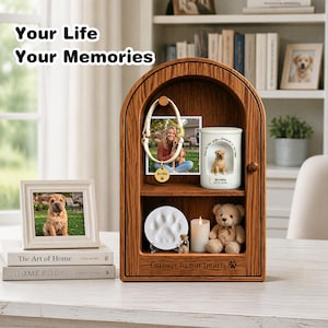Pet Memorial Shadow Box, Personalized Pet Memorial Sympathy Gift ,Dog Cat Memorial Gift, Pet Loss Keepsake Frame, Bereavement Gift Pet Lover