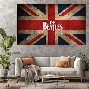 The Beatles Uk Flag - Etsy