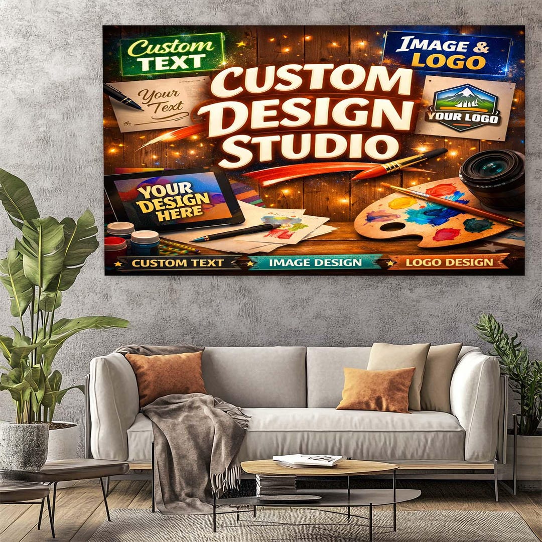 Custom Design Studio, Personalized Logo Art, Custom Text Canvas - Etsy