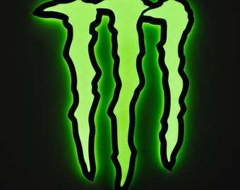 Letrero LED RGB Monster Energy