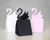 Swan Gift Box SVG CUTTING FILES for Cricut, ScanNCut2 / Little Girl Princess Birthday Party Favor / Baby Shower / Wedding Favor Decoration