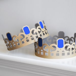 King Crown SVG Cutting Files for Cricut / DXF for Silhouette / 3D Princess Tiara / Royal Birthday Party Hat for Prince