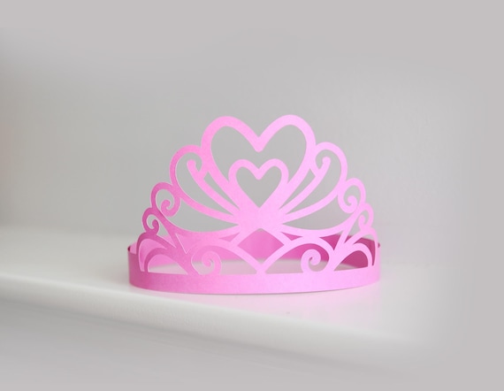Princess Tiara SVG: 3D Paper Queen Crown Template for Cricut