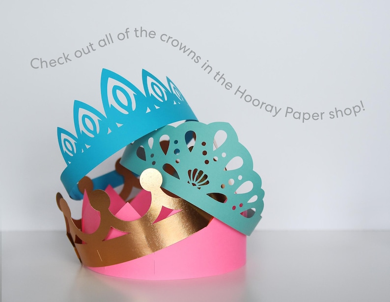 König Krone SVG Vorlage: DIY Papier Krone, Cricut Schneidedateien (Digitaler Download) Bild 7
