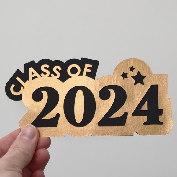 Class of 2024 SVG Cutting Files for Cricut, Silhouette / Senior Prom / College Grad Open House / DIY Photo Prop / Graduation Party Decor