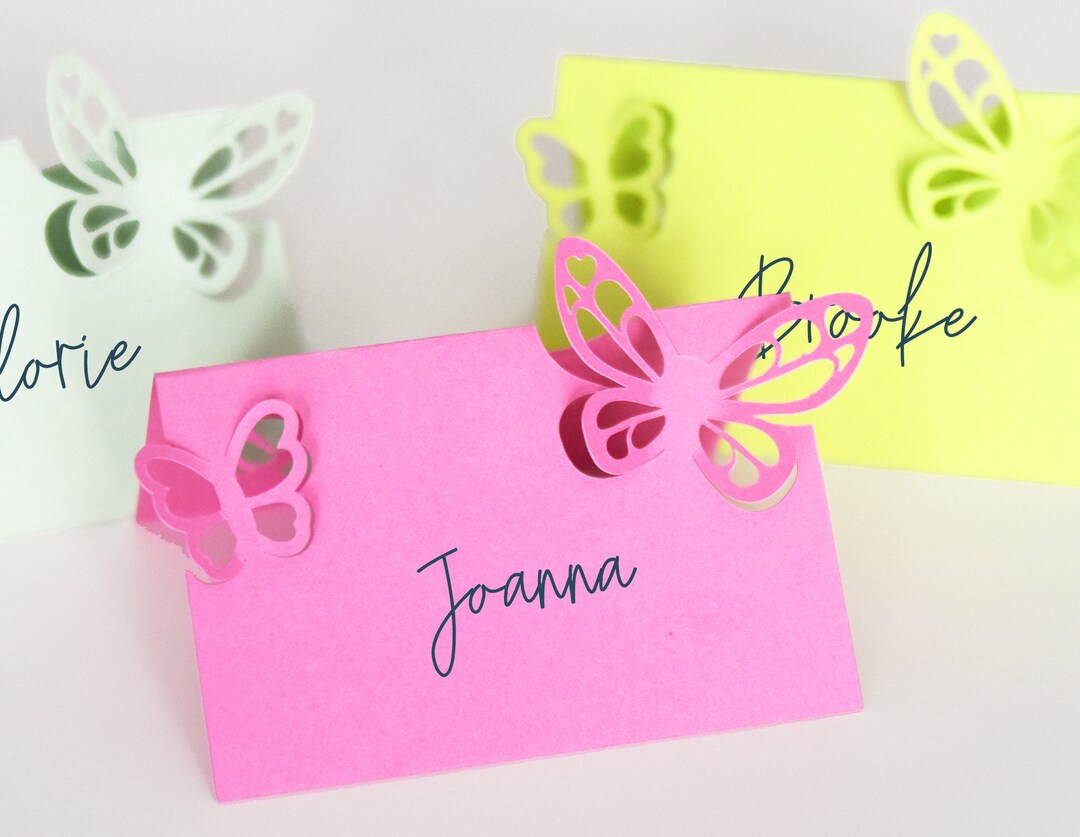 Place Card SVG Cutting Files for Cricut / DXF for Silhouette / Spring
