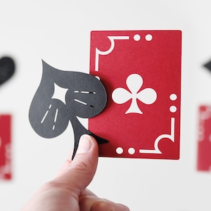 Playing Cards SVG CUTTING FILES for Cricut Las Vegas Casino Poker Night Magician Birthday Party Decor Vintage Spade Clipart Suit Confetti