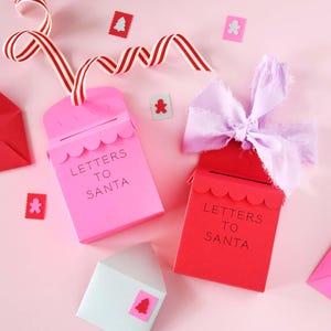 3D Christmas Mailbox SVG: Letters for Santa Ornament, Gift Card Holder (Digital Download)