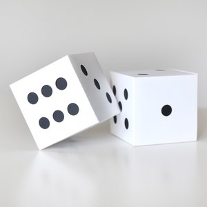 Dobbelstenen SVG-SNIJBESTANDEN voor Cricut / Magic Birthday Party Favor / Casino Night / Goochelaar cadeau / Bunco Decor / 3D-geschenkdoos / Spel voor kinderen