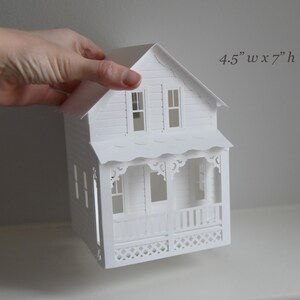 Putz House SVG-mall för skärmaskiner: DIY-pappersmodellhusbyggsats (digital nedladdning) bild 6