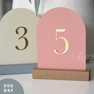 Wedding Table Number SVG Template: DIY Party Decor (Digital Download)