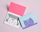 Cat Gift Card Holder SVG CUTTING FILES for Cricut / dxf for Silhouette / Kitty Birthday Card Envelope / Teacher Thank You for Cat Lover