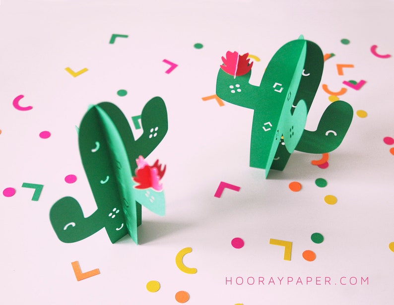Download 3D Cactus SVG Cut File for Cricut Silhouette / Kid Party ...