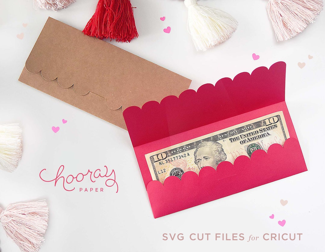 Money Holder Envelope SVG Cutting Files for Cricut Scanncut2 Etsy