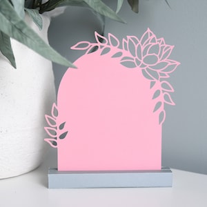 ARCHIVOS DE CORTE SVG de letrero de arco para Cricut, Silhouette / Boho Flower Chiara Arch / Letreros de números de mesa de boda / Baby Shower / Decoración de fiesta