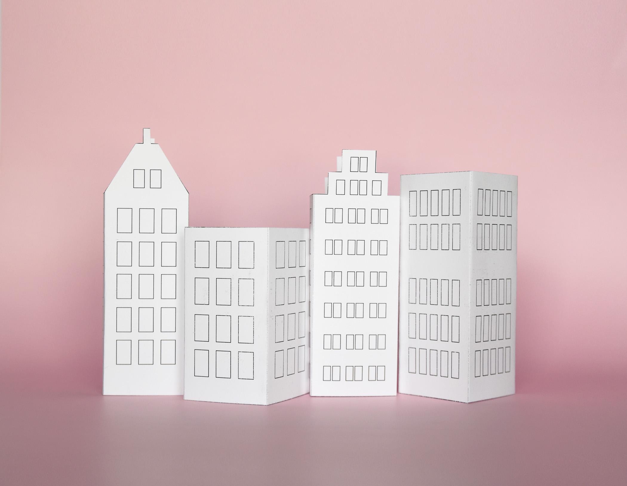 3D Superhero Cityscape Coloring Pages DIY PDF Printable Skyscraper…
