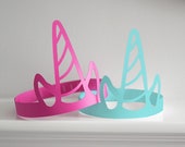 Unicorn Tiara SVG Template | Adjustable Crown Cutting Files, Enchanted Party Favor (Digital Download)