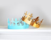 King Paper Crown SVG Template for Cutting Machines | Queen Party Hat (Digital Download)