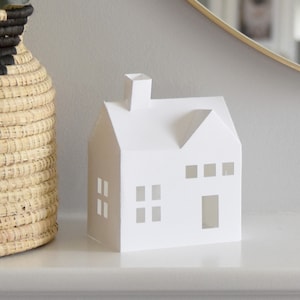 3D-Papierhaus SVG Vorlage: DIY Weihnachtsdorf (Digital Download)
