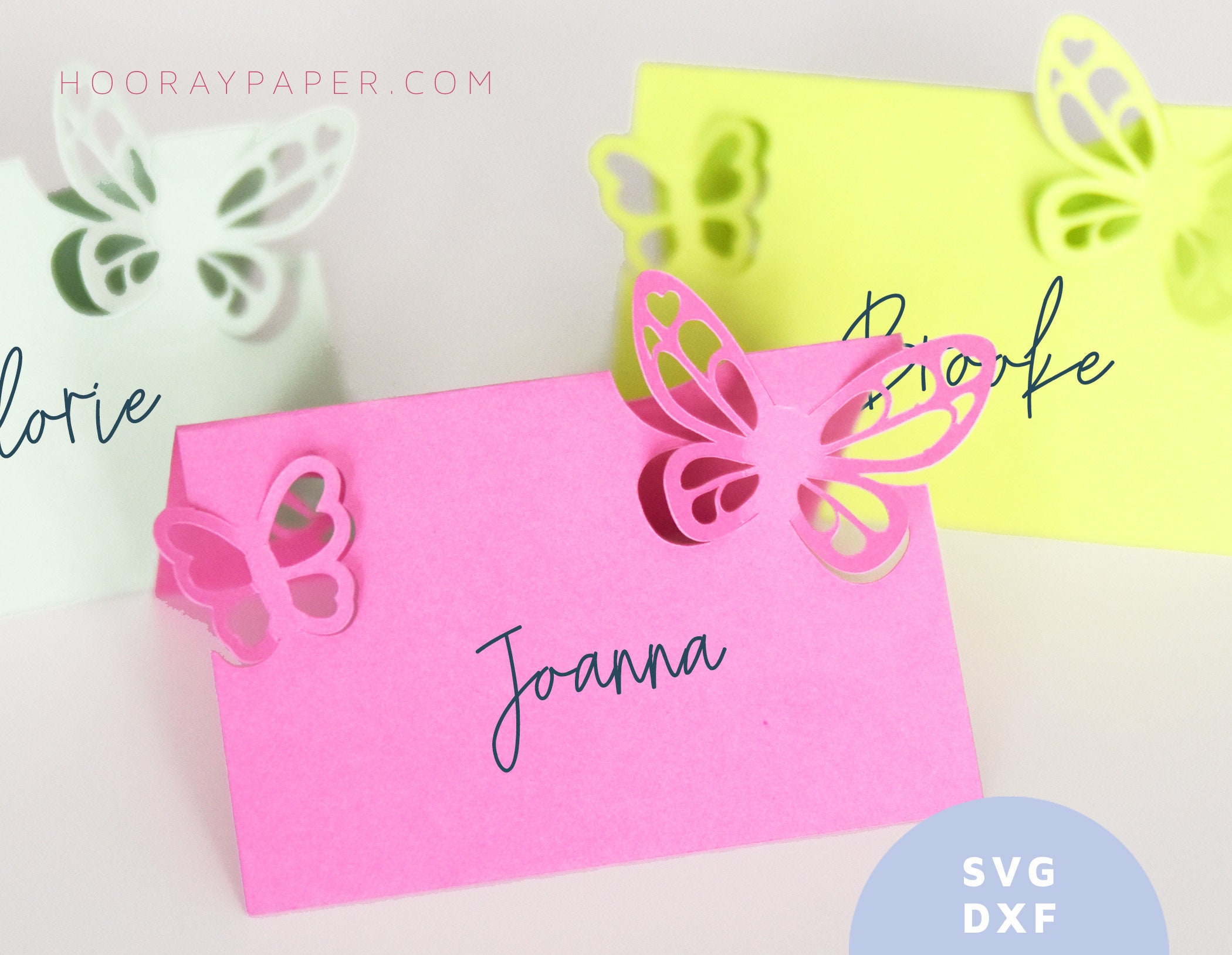Place Card SVG Cutting Files for Cricut / DXF for Silhouette / Etsy