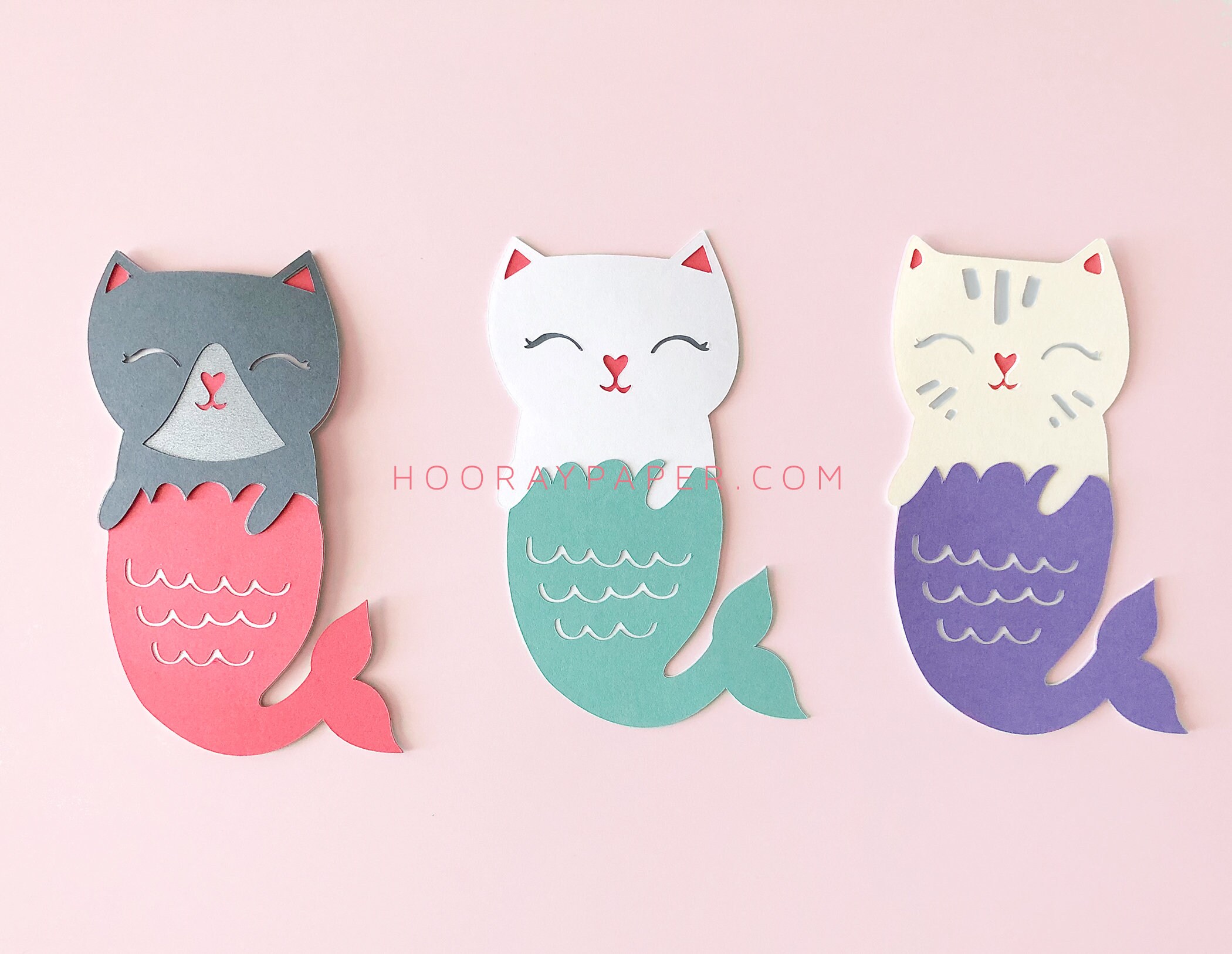 Download Cat Mermaid SVG Cutting Files for Cricut Silhouette / DXF ...