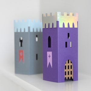 3D Castle Template, SVG CUTTING FILES for Cricut, Kid Birthday Party Decor, Table Centerpiece, diy Paper Craft for Prince or Princess
