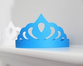 Princess Tiara SVG Template | DIY Paper Crown, Cricut Cutting Files (Digital Download)