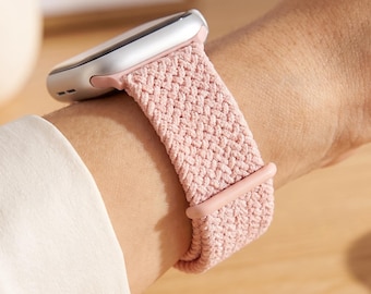 Braided Loop  Watch Band, Magnetic Elastic Nylon Strap, Stylish Women’s Bracelet