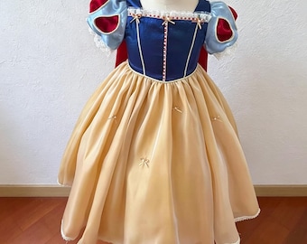 Robe de princesse blanche comme neige, robe de fête d'anniversaire fille, costume de conte de fées pour enfants, tenue de cosplay d'Halloween