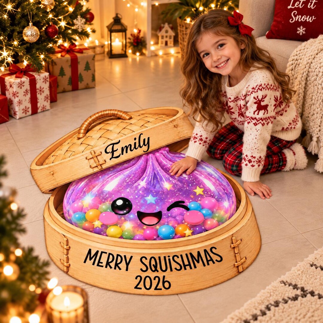 Custom Dumpling Shaped Bamboo Steamer Mat: Personalized Plush Floor ...