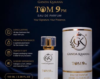 Ganda Kamana TOM 9 PM Eau De Parfum for Men, Long Lasting Fragrance