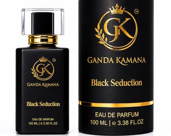 Ganda Kamana Black Seduction Eau De Parfum | Coffee Vanilla Warm Spicy Fragrance