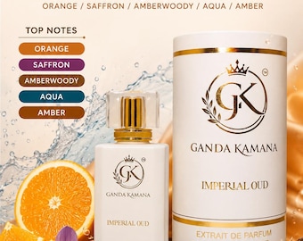 Ganda Kamana Imperial Oud Extrait de Parfum | Unisex Orange Saffron Amberwoody Fragrance 100ml