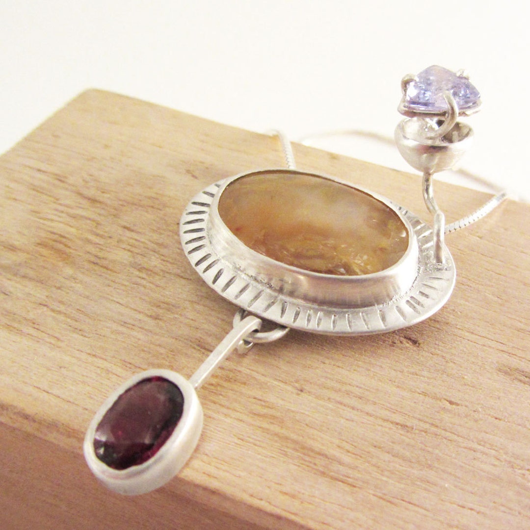 Morning Star Necklace / Pendant Sterling Silver With Etsy Denmark