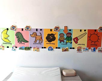 Weekplanner Kind Printable | Dagplanning Peuter | Visual Schedule Kids | Routine Planner Kinderen | Montessori Planner