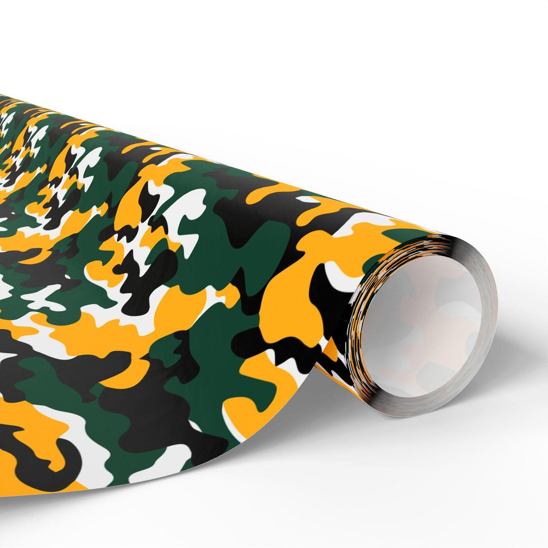 Camouflage Wrapping Paper: Baylor Bears Inspired - Green, Matte or ...