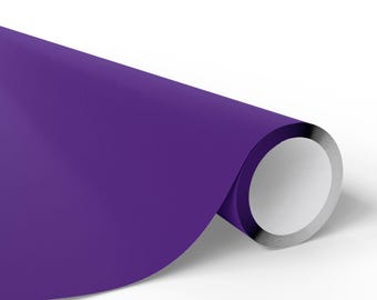 Solid Deep Purple Wrapping Paper – Matte or Glossy Fine Art Paper Roll