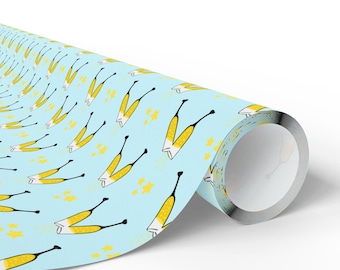 New Year's Gift Wrap: Champagne Toast Design (Multiple Sizes)