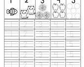 Tracing numbers 1 to 20, also find numbers from activity sheets.