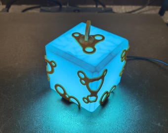 Zelda Square Bomb Night Light, Breath of the Wild Link Cosplay Prop, 3D Custom Lamp