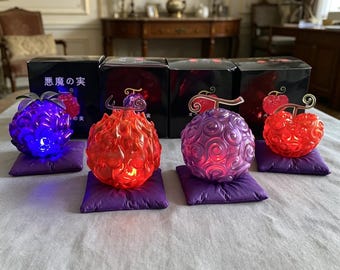 Lámpara de noche única de One Piece con diseño de Fruta del Diablo, regalo de lámpara de One Piece, decoración de escritorio para él.