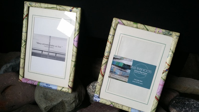 8x10 Custom Map Picture Frame CHOOSE YOUR LOCATION!