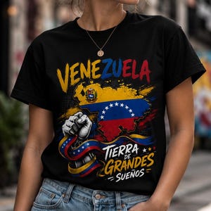Venezuela PNG, Venezuela Flag Map PNG, Venezuelan Pride Sublimation Design, Tierra De Grandes Sueños PNG, Patriotic Venezuela Png