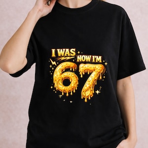 Italian brainrot 67 birthday PNG bundle promotional image featuring 15 designs for t-shirts and sublimation projects