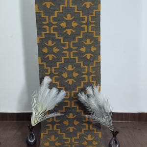Handwoven Kilim runner Rug - Vintage wool Rustic jute hallway Handmade Kilim for Entryway, Bedside, Kitchen, Custom Size Earthy Rug