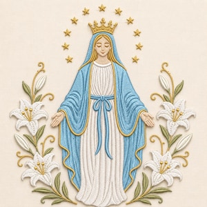 Virgin Mary Lily - Etsy